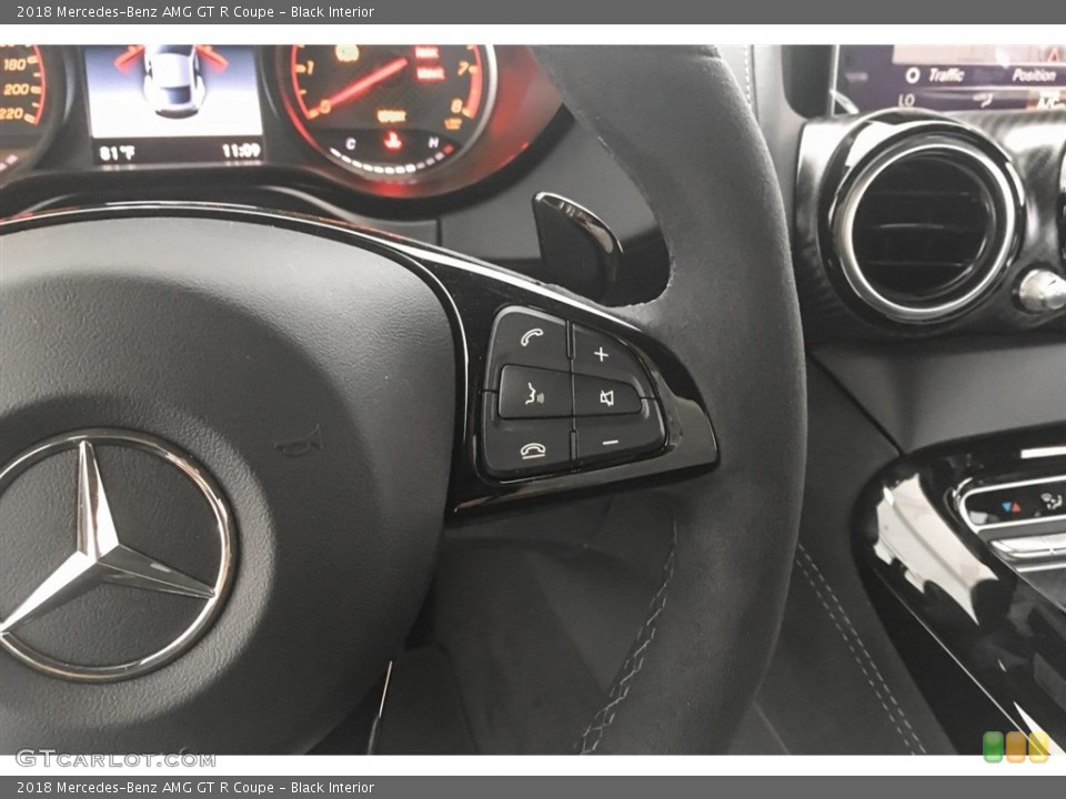 Black Interior Steering Wheel for the 2018 Mercedes-Benz AMG GT R Coupe #128198892