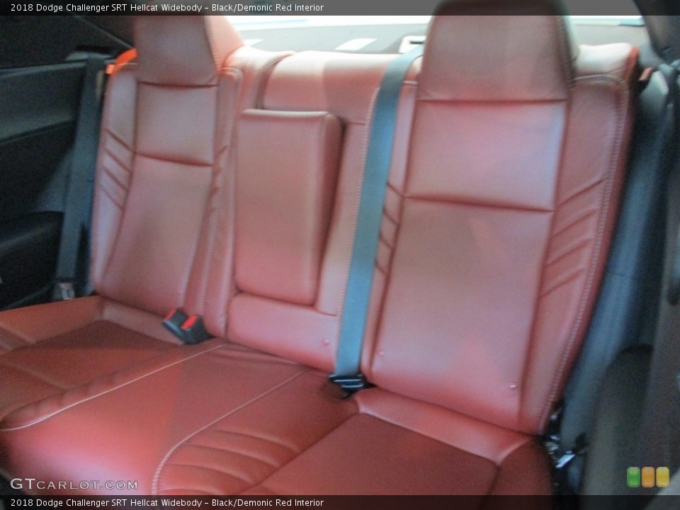 Black/Demonic Red Interior Rear Seat for the 2018 Dodge Challenger SRT Hellcat Widebody #128209515