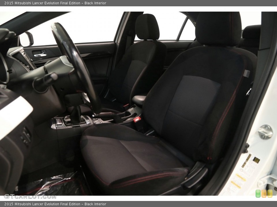 Black Interior Front Seat for the 2015 Mitsubishi Lancer Evolution Final Edition #128210661