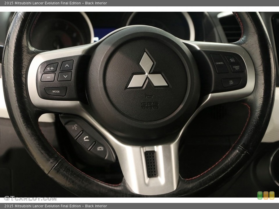 Black Interior Steering Wheel for the 2015 Mitsubishi Lancer Evolution Final Edition #128210670