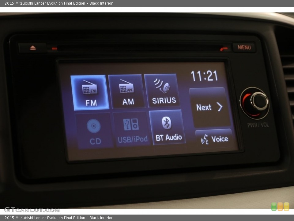 Black Interior Controls for the 2015 Mitsubishi Lancer Evolution Final Edition #128210691