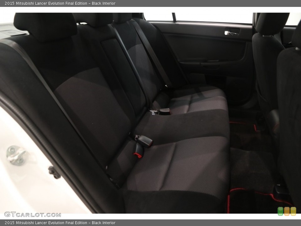 Black Interior Rear Seat for the 2015 Mitsubishi Lancer Evolution Final Edition #128210742