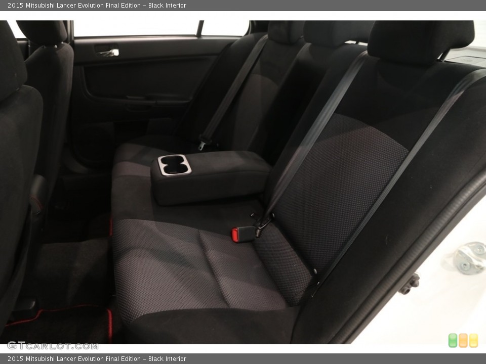 Black Interior Rear Seat for the 2015 Mitsubishi Lancer Evolution Final Edition #128210751