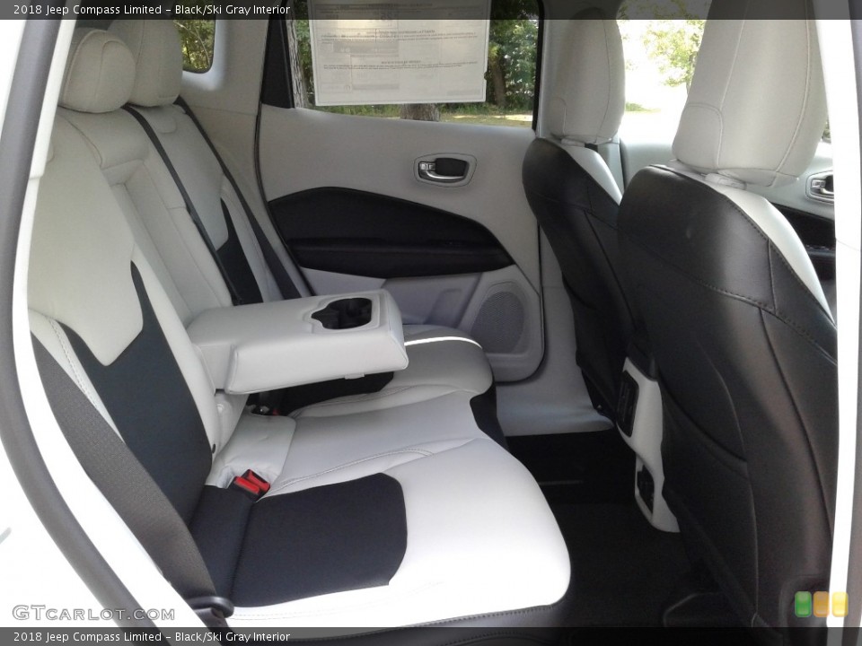Black/Ski Gray Interior Rear Seat for the 2018 Jeep Compass Limited #128211346