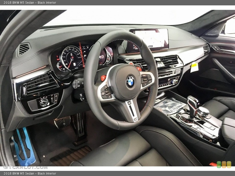 Black Interior Dashboard for the 2018 BMW M5 Sedan #128223653