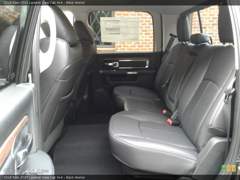Black Interior Rear Seat for the 2018 Ram 3500 Laramie Crew Cab 4x4 #128230055
