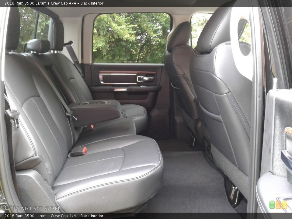 Black Interior Rear Seat for the 2018 Ram 3500 Laramie Crew Cab 4x4 #128230166