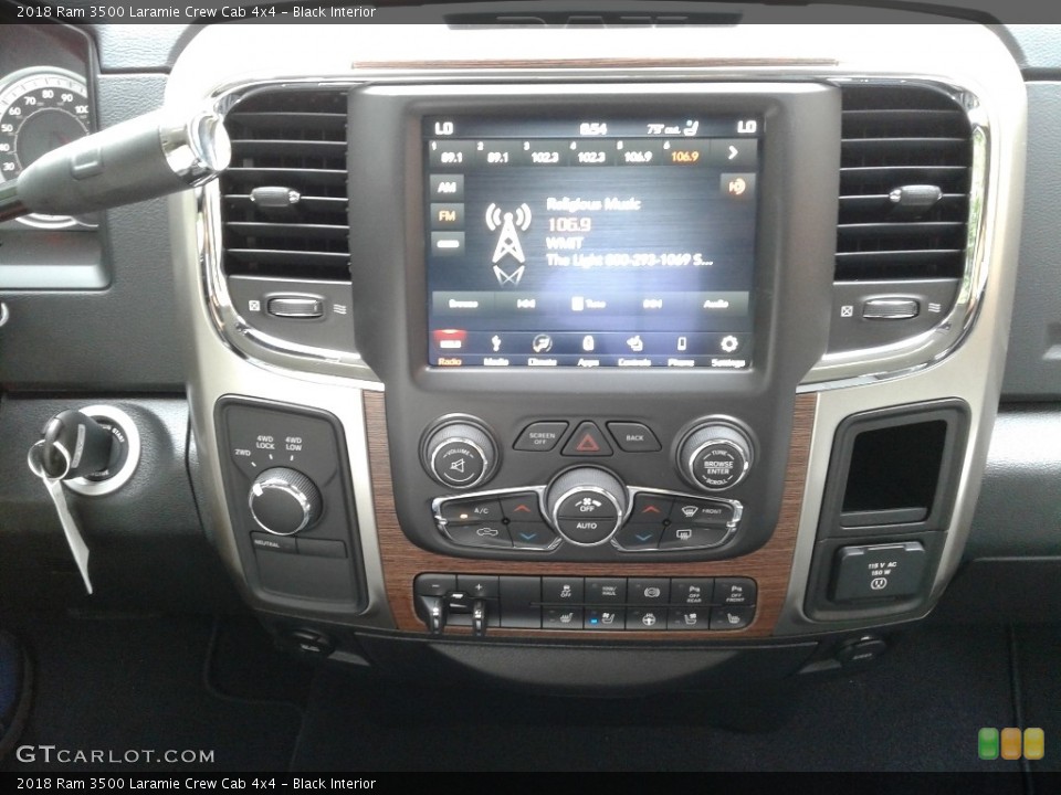 Black Interior Controls for the 2018 Ram 3500 Laramie Crew Cab 4x4 #128230385