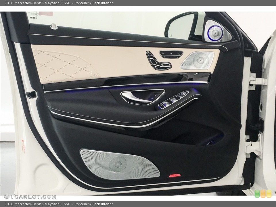 Porcelain/Black Interior Door Panel for the 2018 Mercedes-Benz S Maybach S 650 #128262578