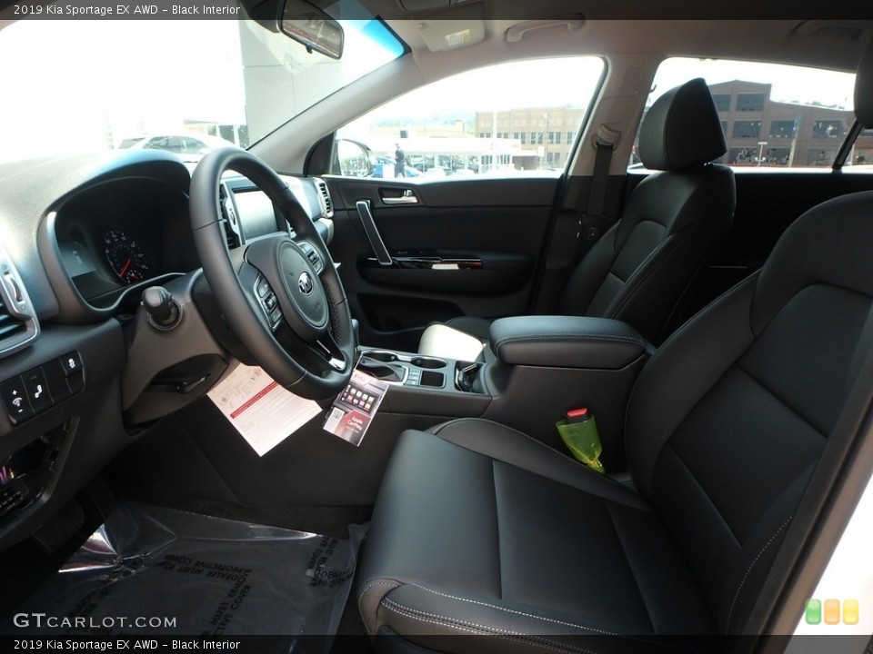 Black Interior Front Seat for the 2019 Kia Sportage EX AWD #128270996