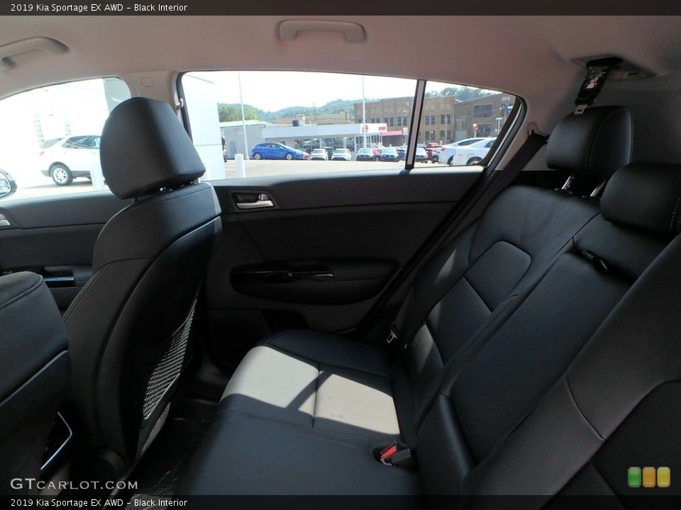 Black Interior Rear Seat for the 2019 Kia Sportage EX AWD #128271011