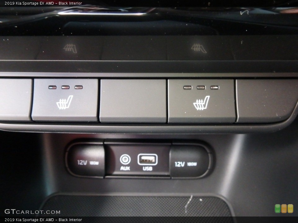 Black Interior Controls for the 2019 Kia Sportage EX AWD #128271158