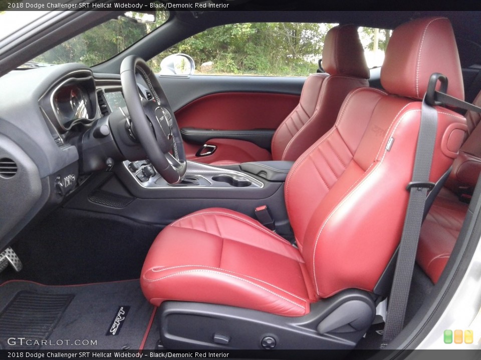 Black/Demonic Red Interior Photo for the 2018 Dodge Challenger SRT Hellcat Widebody #128271167