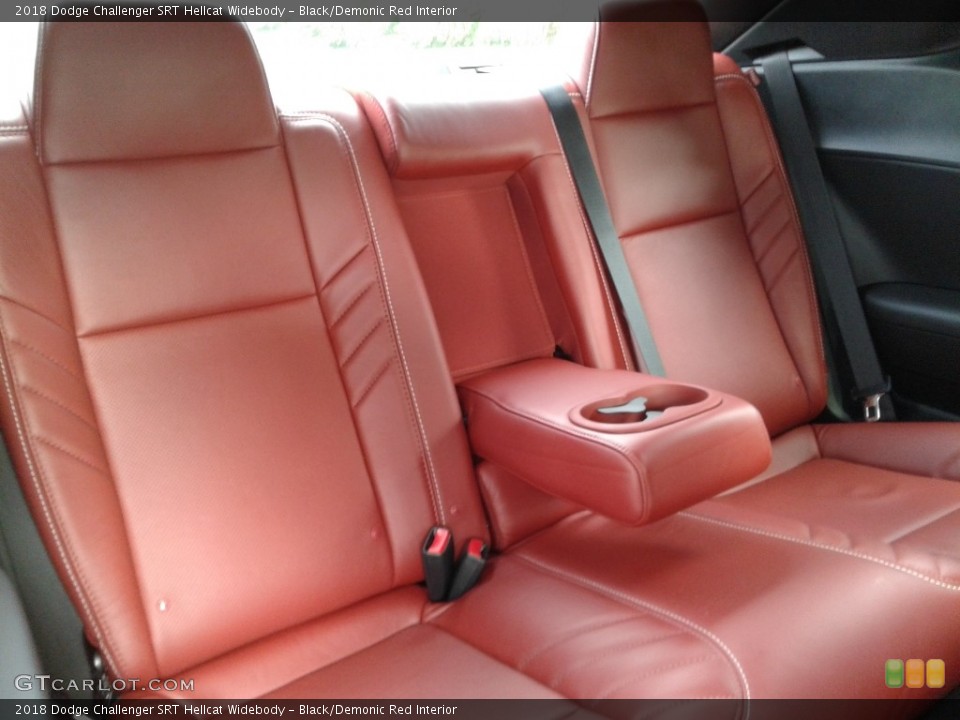 Black/Demonic Red Interior Rear Seat for the 2018 Dodge Challenger SRT Hellcat Widebody #128271258