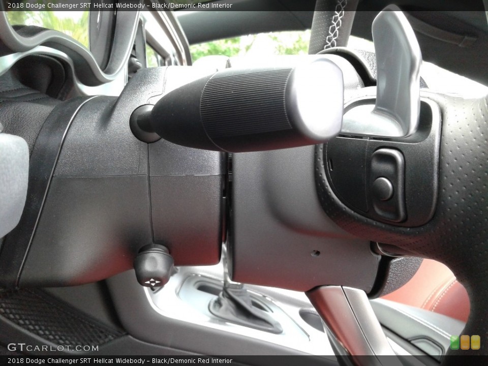 Black/Demonic Red Interior Controls for the 2018 Dodge Challenger SRT Hellcat Widebody #128271311
