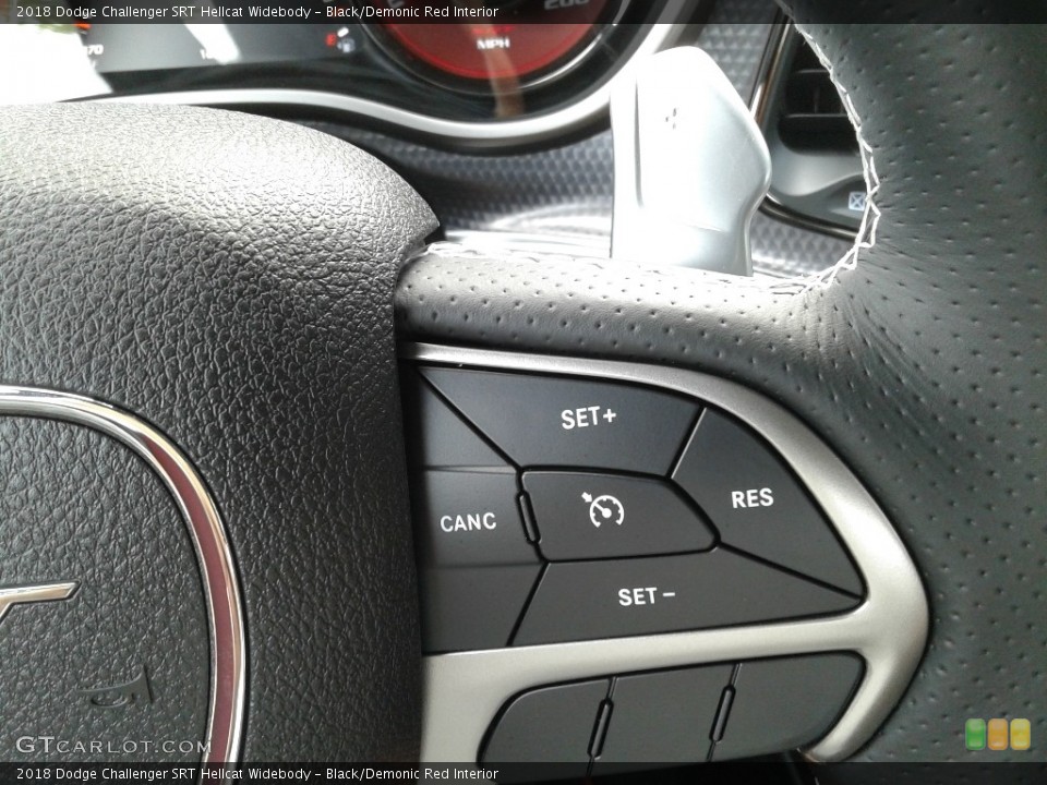 Black/Demonic Red Interior Steering Wheel for the 2018 Dodge Challenger SRT Hellcat Widebody #128271368