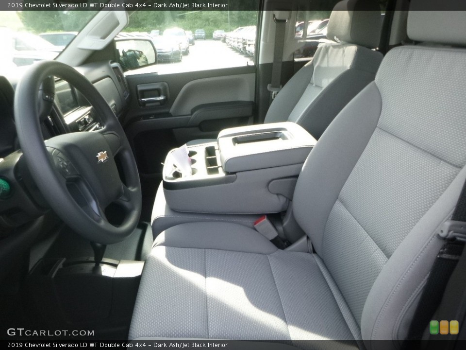 Dark Ash/Jet Black Interior Front Seat for the 2019 Chevrolet Silverado LD WT Double Cab 4x4 #128274272