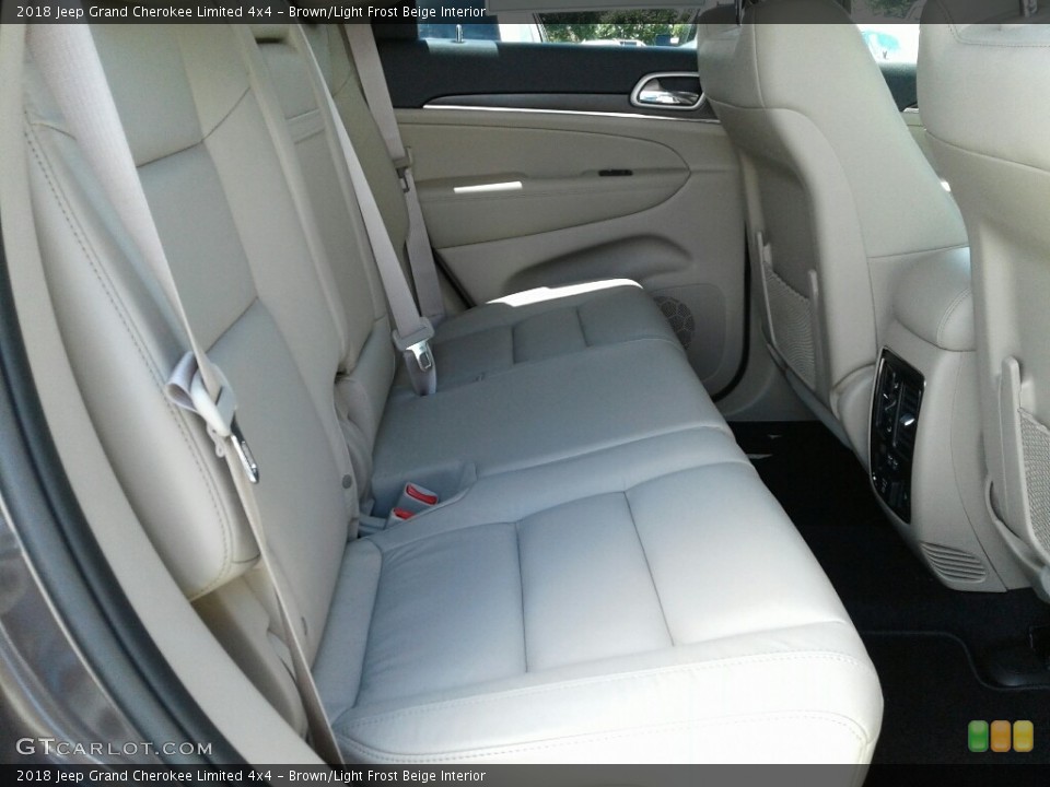 Brown/Light Frost Beige Interior Rear Seat for the 2018 Jeep Grand Cherokee Limited 4x4 #128286955