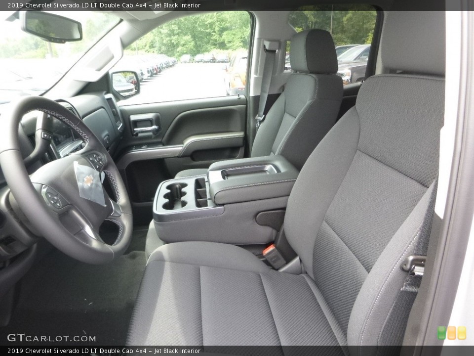 Jet Black Interior Photo for the 2019 Chevrolet Silverado LD LT Double Cab 4x4 #128287621