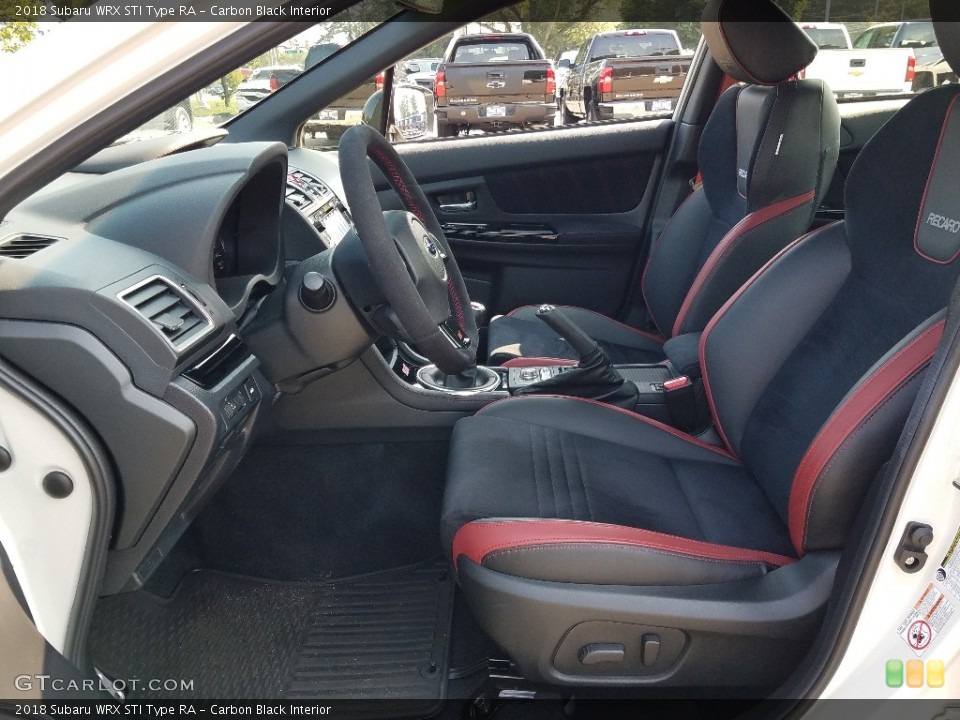 Carbon Black Interior Front Seat for the 2018 Subaru WRX STI Type RA #128288675