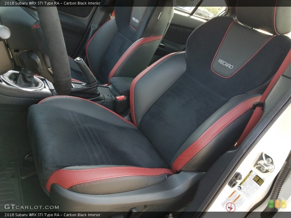 Carbon Black Interior Front Seat for the 2018 Subaru WRX STI Type RA #128288701