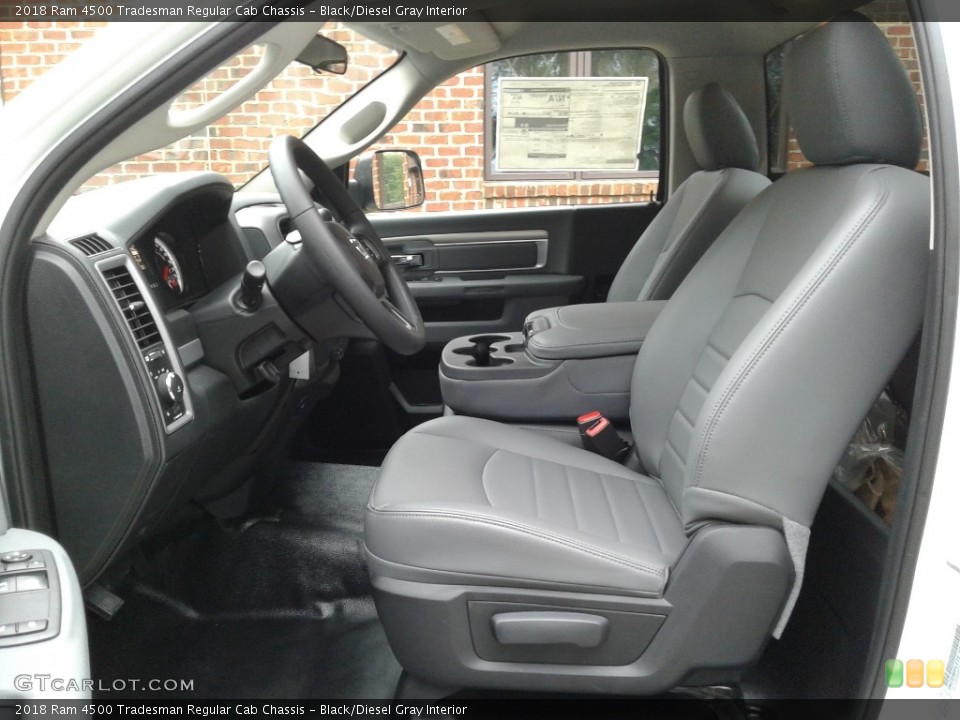 Black/Diesel Gray Interior Photo for the 2018 Ram 4500 Tradesman Regular Cab Chassis #128293243