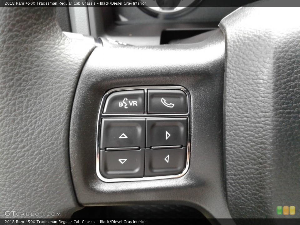 Black/Diesel Gray Interior Controls for the 2018 Ram 4500 Tradesman Regular Cab Chassis #128293393
