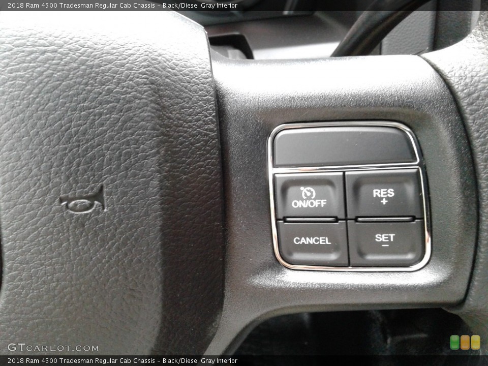 Black/Diesel Gray Interior Controls for the 2018 Ram 4500 Tradesman Regular Cab Chassis #128293429