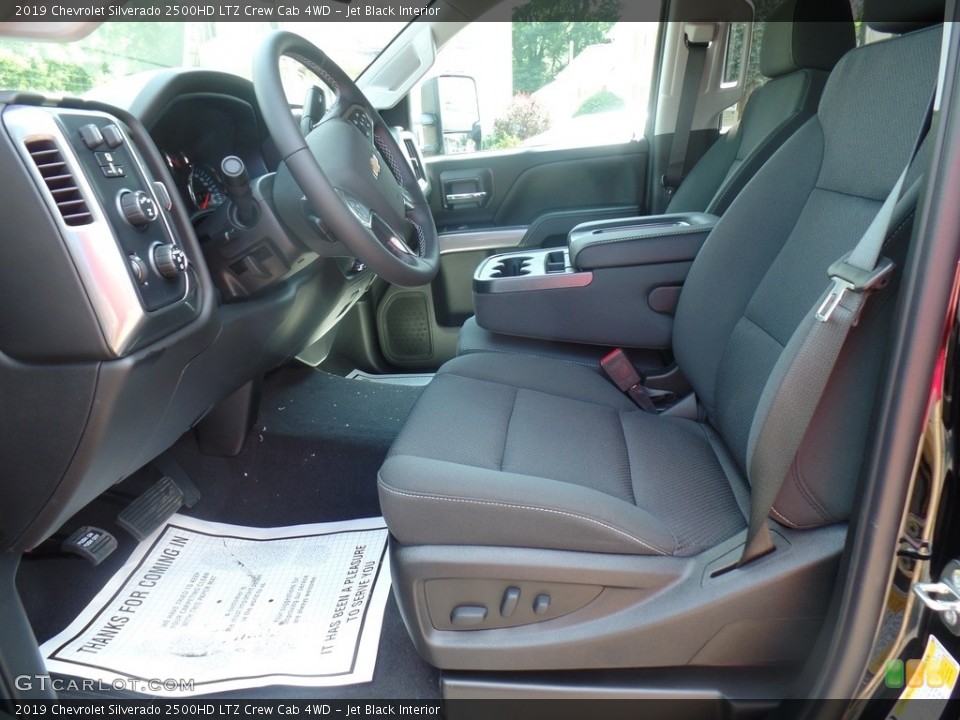 Jet Black Interior Photo for the 2019 Chevrolet Silverado 2500HD LTZ Crew Cab 4WD #128300803