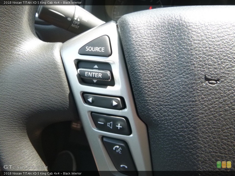 Black Interior Controls for the 2018 Nissan TITAN XD S King Cab 4x4 #128311039