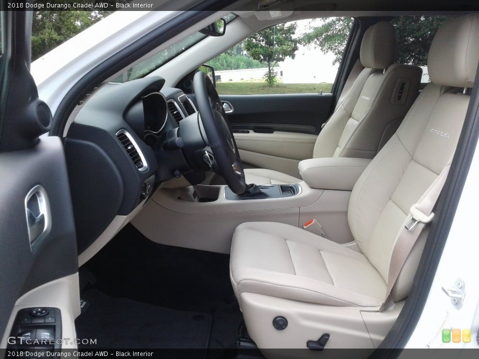 Black Interior Front Seat for the 2018 Dodge Durango Citadel AWD #128317864