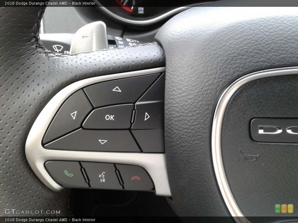 Black Interior Steering Wheel for the 2018 Dodge Durango Citadel AWD #128318155