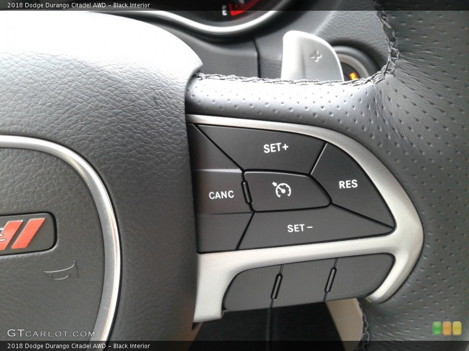 Black Interior Steering Wheel for the 2018 Dodge Durango Citadel AWD #128318188