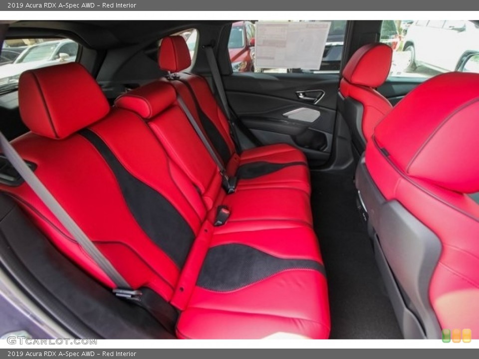 Red Interior Rear Seat for the 2019 Acura RDX A-Spec AWD #128322712
