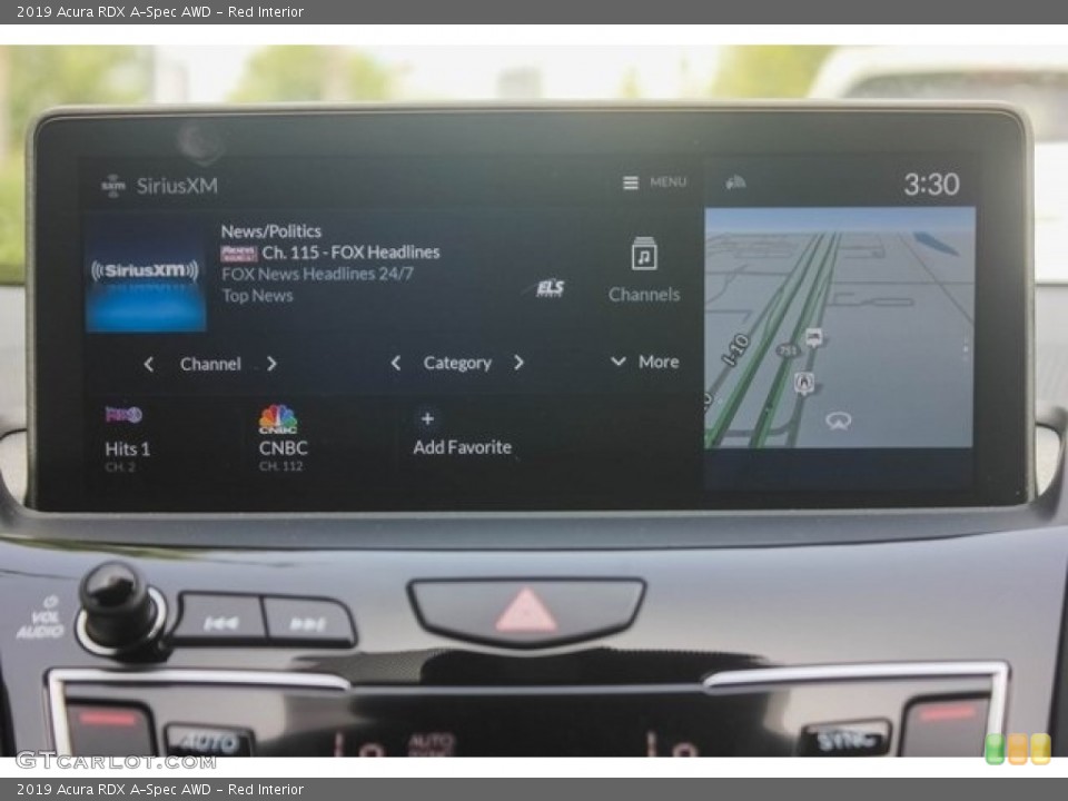 Red Interior Navigation for the 2019 Acura RDX A-Spec AWD #128322817