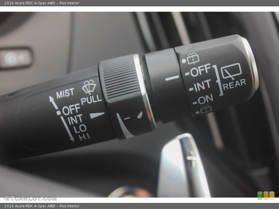 Red Interior Controls for the 2019 Acura RDX A-Spec AWD #128322892