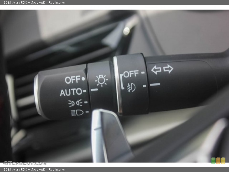 Red Interior Controls for the 2019 Acura RDX A-Spec AWD #128322904