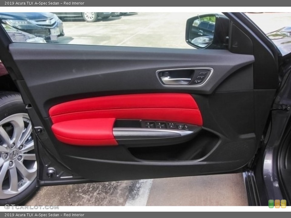 Red Interior Door Panel for the 2019 Acura TLX A-Spec Sedan #128325958