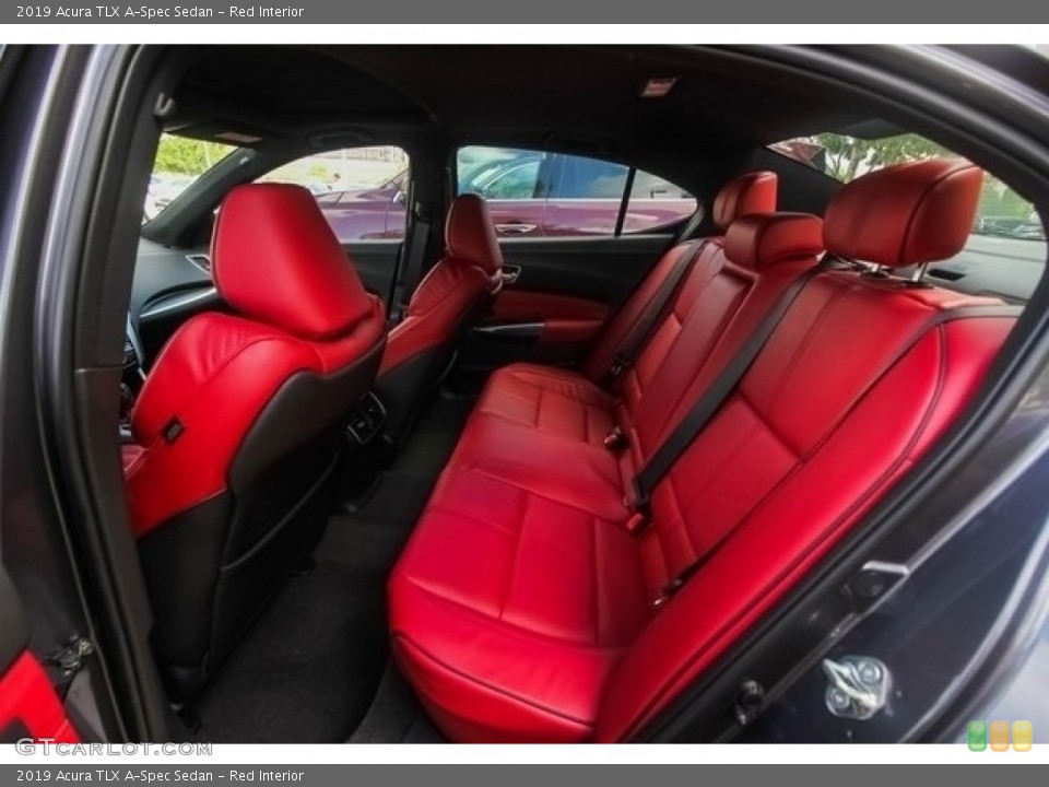 Red Interior Rear Seat for the 2019 Acura TLX A-Spec Sedan #128326006