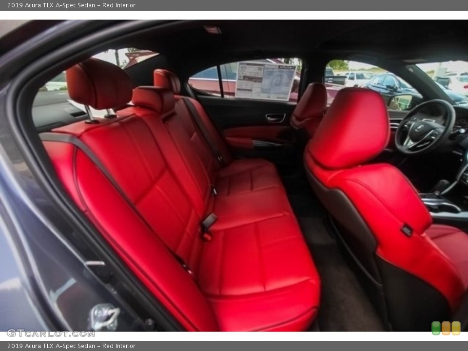 Red Interior Rear Seat for the 2019 Acura TLX A-Spec Sedan #128326048