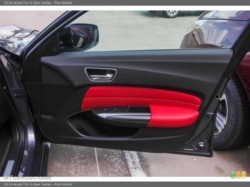 Red Interior Door Panel for the 2019 Acura TLX A-Spec Sedan #128326066