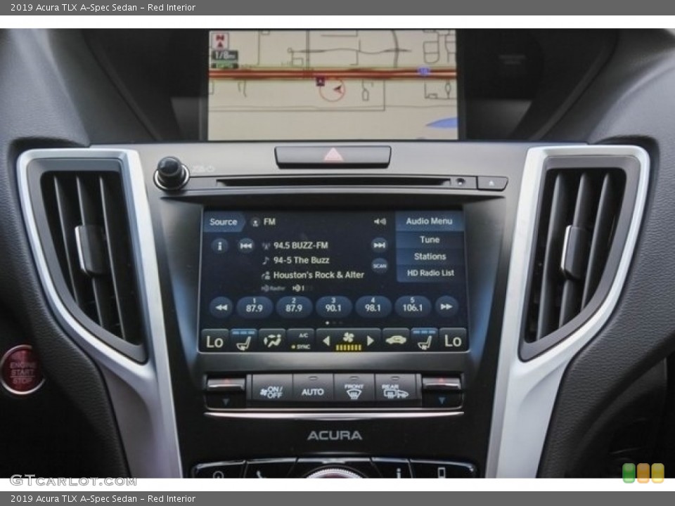 Red Interior Controls for the 2019 Acura TLX A-Spec Sedan #128326156