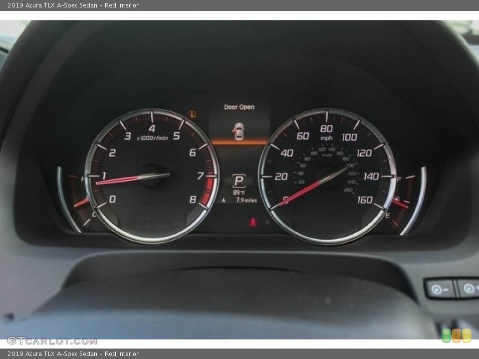 Red Interior Gauges for the 2019 Acura TLX A-Spec Sedan #128326249