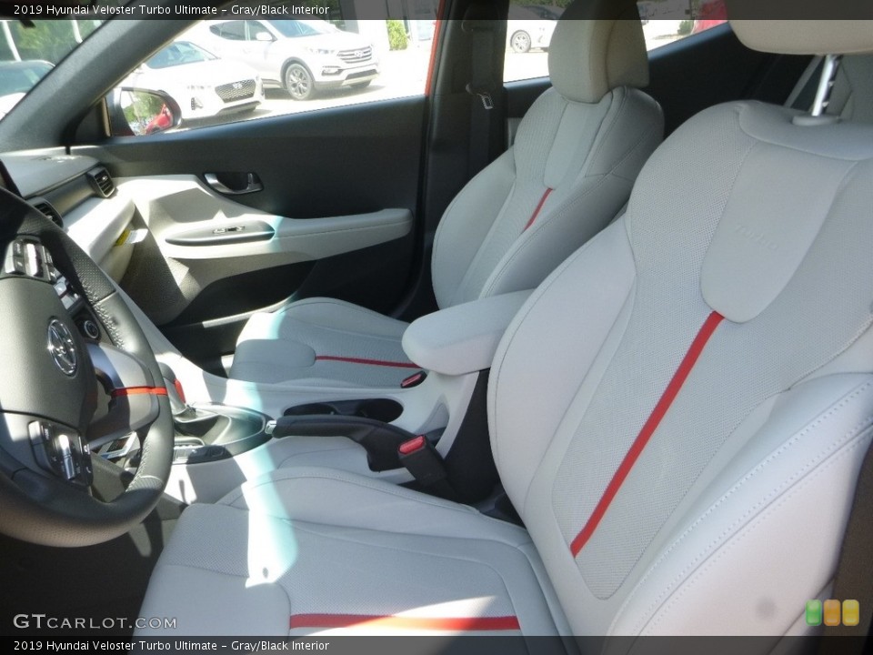 Gray/Black Interior Photo for the 2019 Hyundai Veloster Turbo Ultimate #128333359