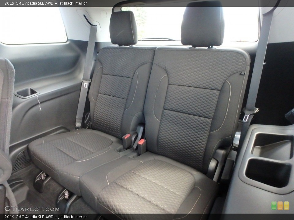 Jet Black Interior Rear Seat for the 2019 GMC Acadia SLE AWD #128335104