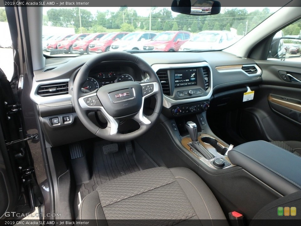 Jet Black Interior Photo for the 2019 GMC Acadia SLE AWD #128335134