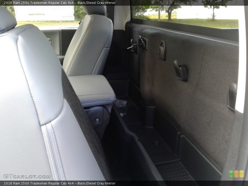 Black/Diesel Gray Interior Rear Seat for the 2018 Ram 2500 Tradesman Regular Cab 4x4 #128338446