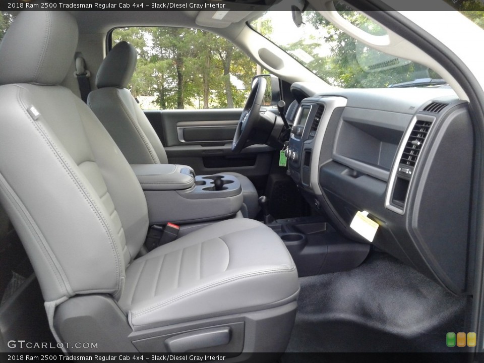 Black/Diesel Gray Interior Front Seat for the 2018 Ram 2500 Tradesman Regular Cab 4x4 #128338537