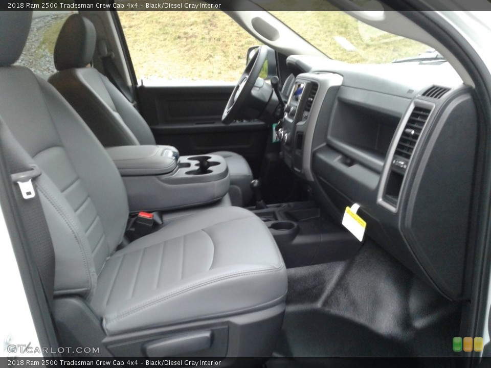 Black/Diesel Gray Interior Front Seat for the 2018 Ram 2500 Tradesman Crew Cab 4x4 #128357239