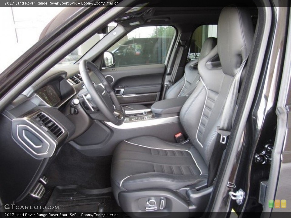 Ebony/Ebony Interior Photo for the 2017 Land Rover Range Rover Sport SVR #128369911